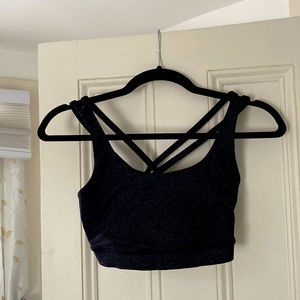 EUC gray Lululemon sports bra